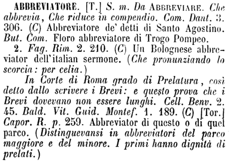 abbreviatore