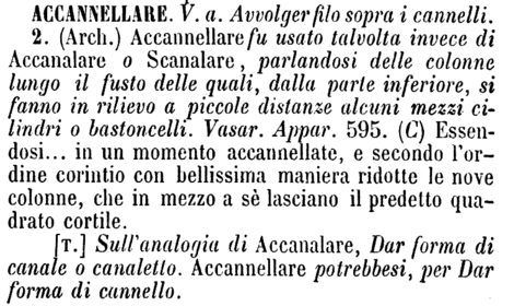 accannellare