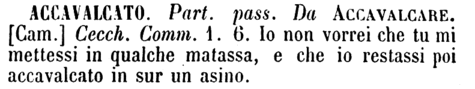 accavalcato