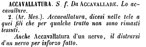 accavallatura