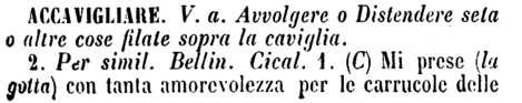 accavigliare