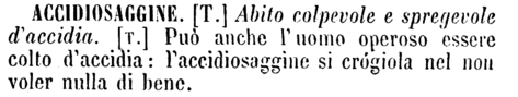 accidiosaggine