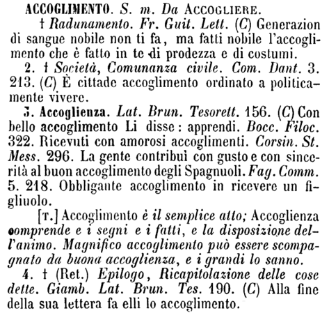 accoglimento