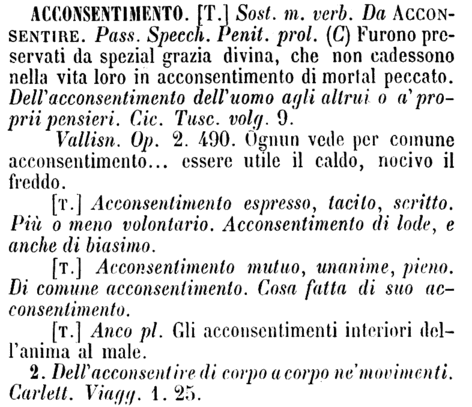 acconsentimento