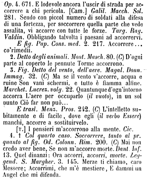 accorrere