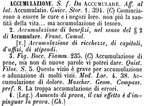 accumulazione