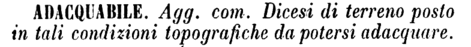 adacquabile