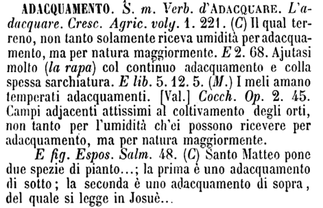 adacquamento