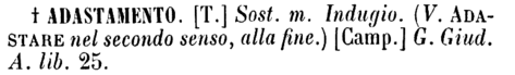 adastamento