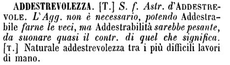 addestrevolezza