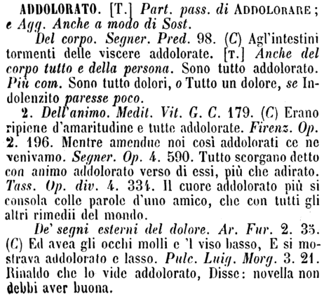 addolorato