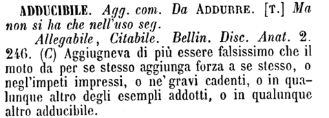 adducibile