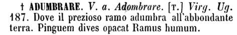 adumbrare