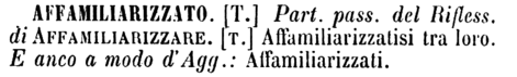 affamiliarizzato