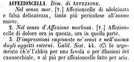 affezioncella