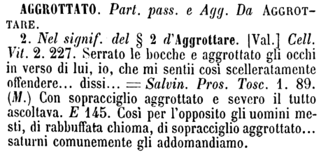 aggrottato