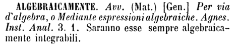 algebraicamente
