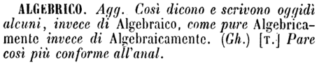 algebrico
