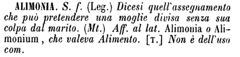 alimonia