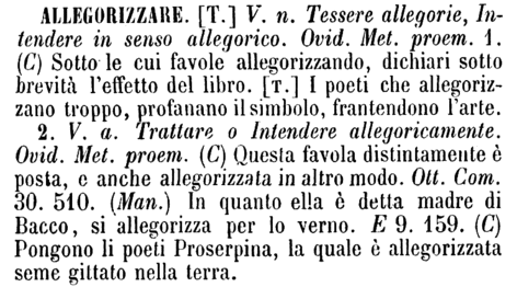 allegorizzare