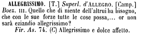 allegrissimo