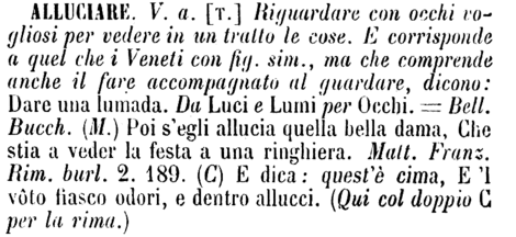 alluciare