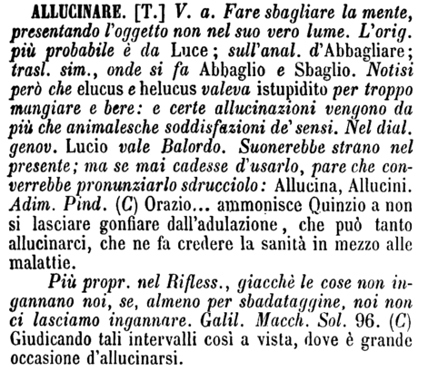 allucinare