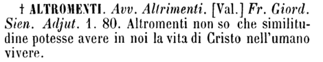 altromenti