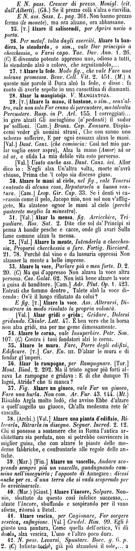alzare