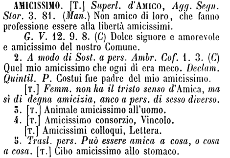 amicissimo