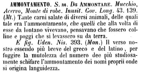 ammontamento