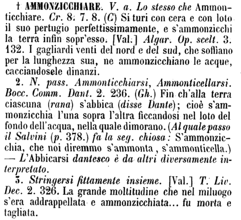 ammonzicchiare