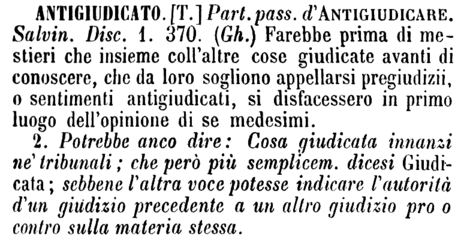 antigiudicato