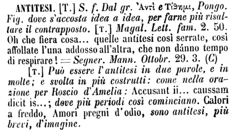 antitesi