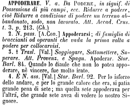 appoderare