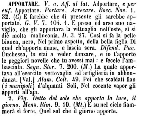 apportare