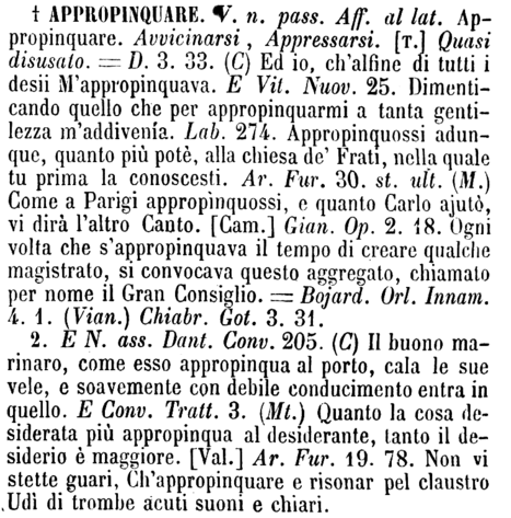 appropinquare