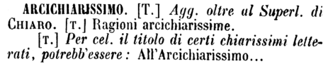 arcichiarissimo