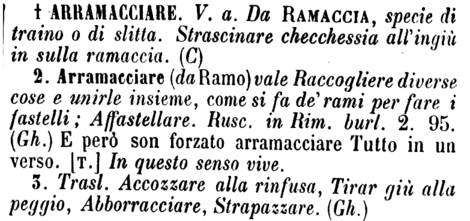 arramacciare