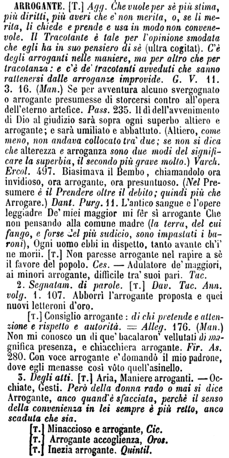 arrogante