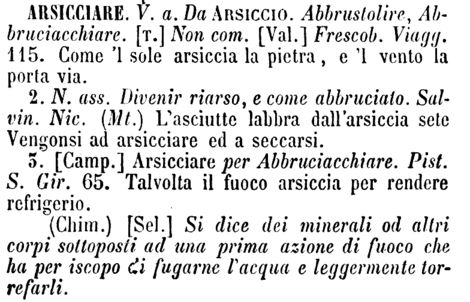 arsicciare