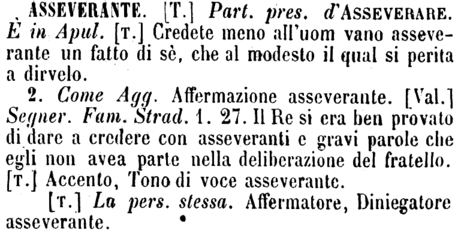 asseverante
