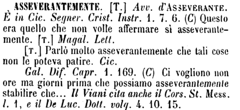 asseverantemente