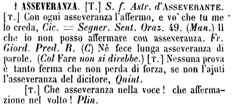 asseveranza