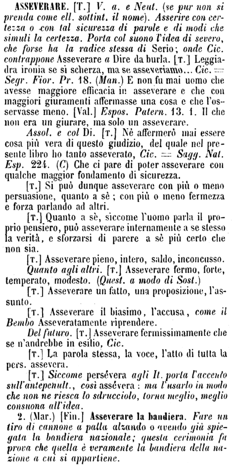 asseverare
