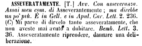 asseveratamente