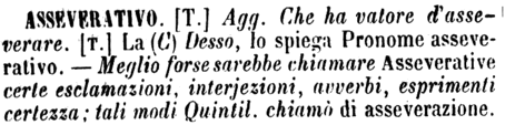 asseverativo