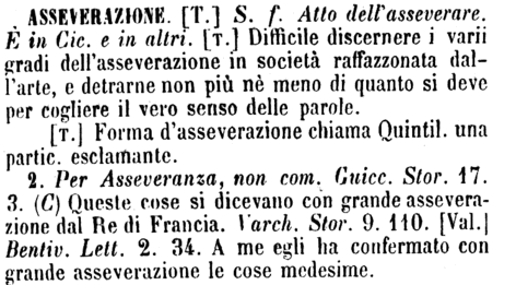 asseverazione