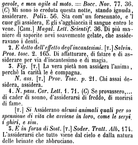 assiderare