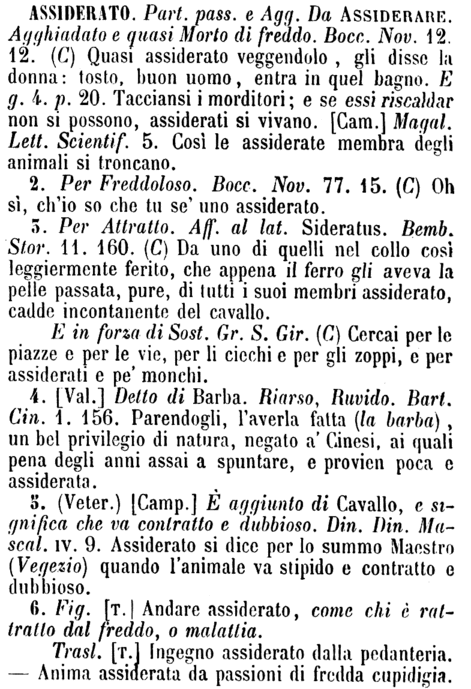 assiderato